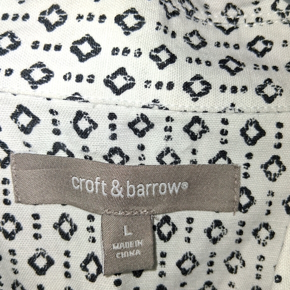 Croft & Barrow Black and White Patterned Jacket - Picture 2 of 4